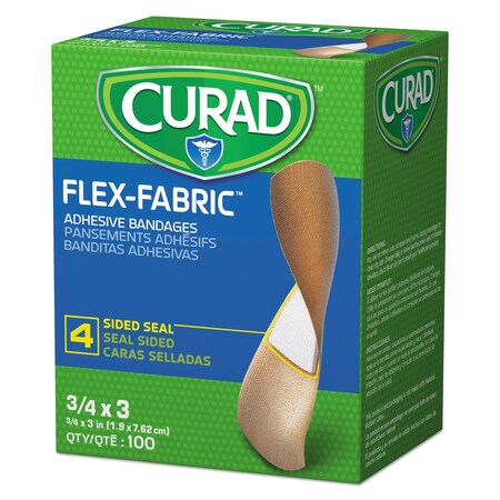 Curad General Purpose Bandages, 3/4" x 3", PK100 NON25650